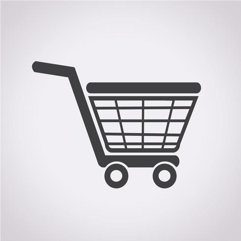 Compras sinal de símbolo de ícone vetor