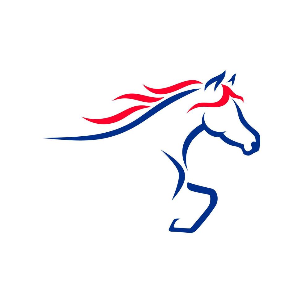modelo de logotipo de cavalo vetor