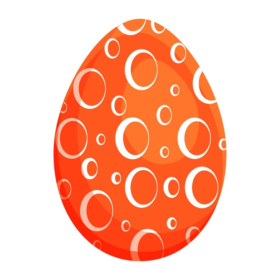 ovo de páscoa colorido. ilustração em vetor de coleção de ovos de páscoa em um fundo branco. um padrão desenhado à mão é uma decoração fofa, para o conceito do feriado da páscoa.