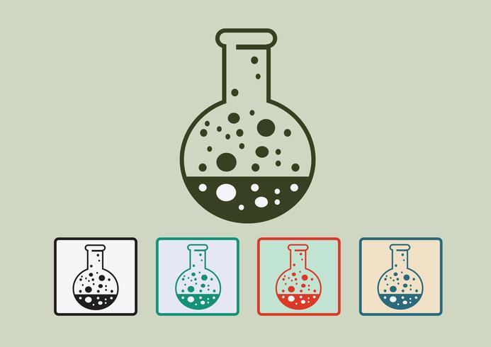 Conjunto de ícones de equipamento de laboratório vetor