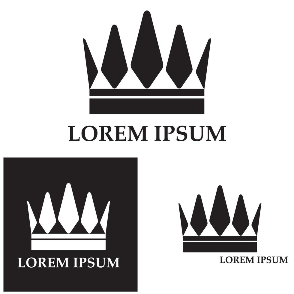 conjunto de ícones da coroa. coleção de prêmios da coroa para a liderança dos campeões vencedores. elementos isolados vetoriais para hotel de jogo de rótulo de logotipo um design de aplicativo. rei real rainha princesa coroa. vetor