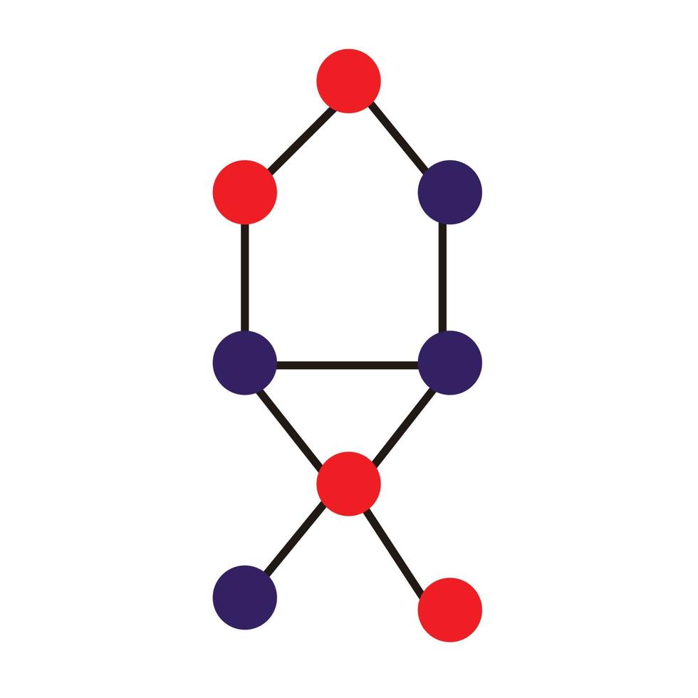 design de vetor de ícone de molécula