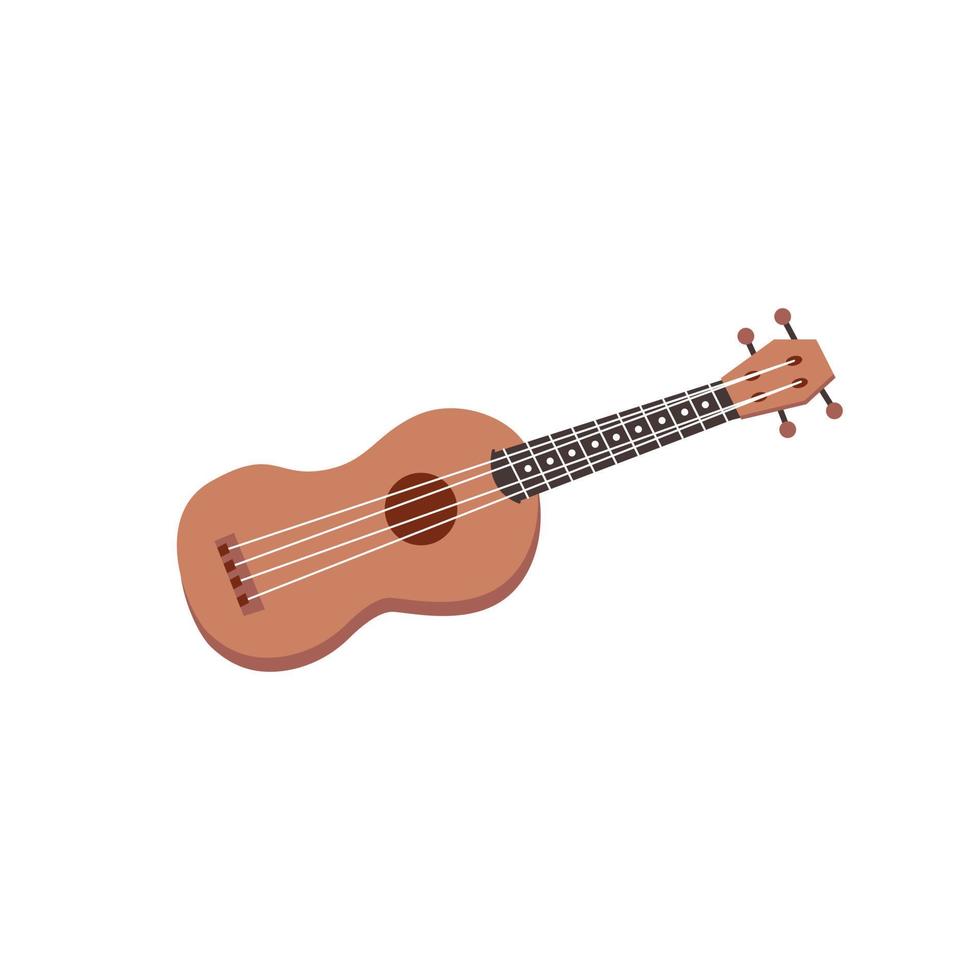 pequena guitarra ukulele musical vetor