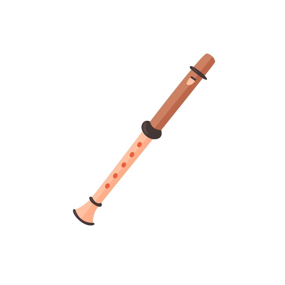 instrumento musical flauta vetor