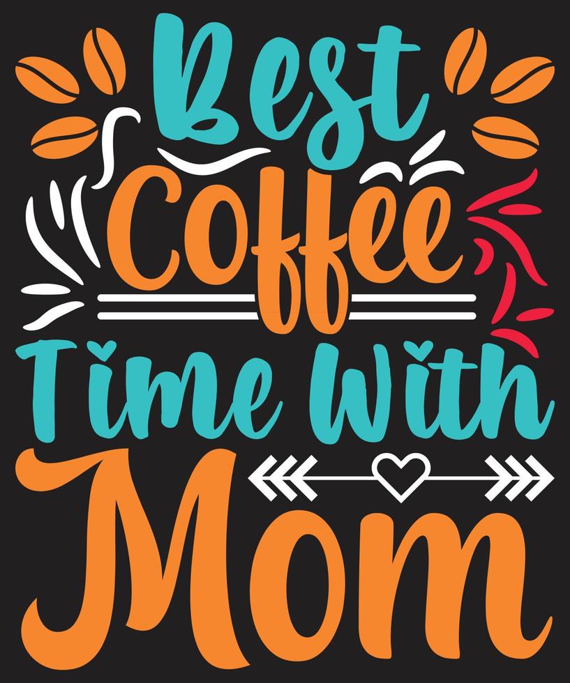 melhor hora do café com a mãe vetor