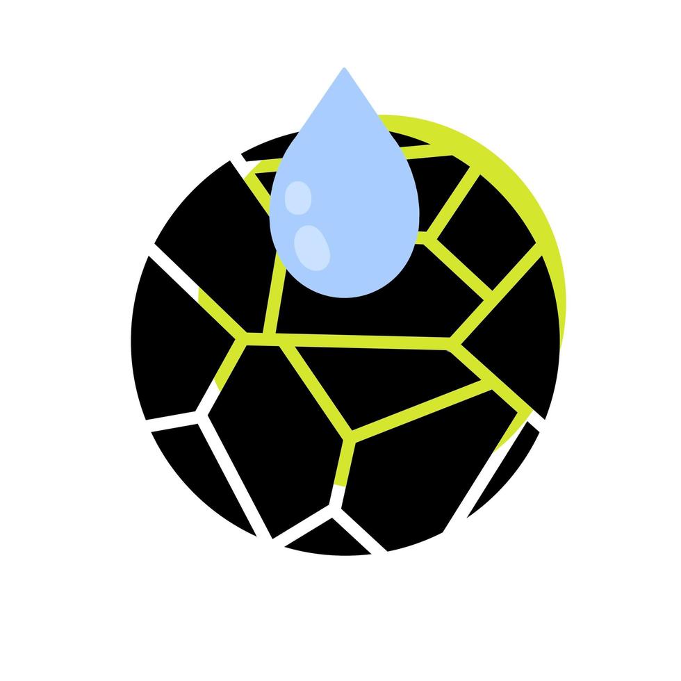 ícone de secura. gota de água azul. umidade e umidade. vetor