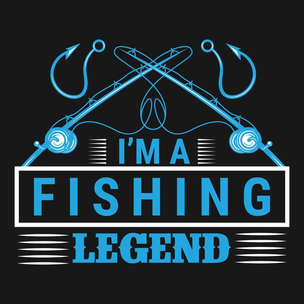 camiseta de vetor de amante de peixes de pescador