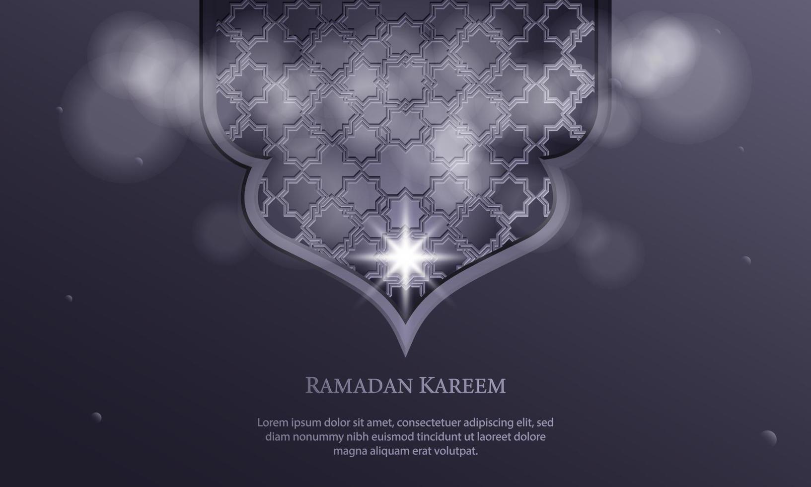 gráfico de vetor de ramadan kareem com ornamento islâmico. apto para cartão, papel de parede e outros.