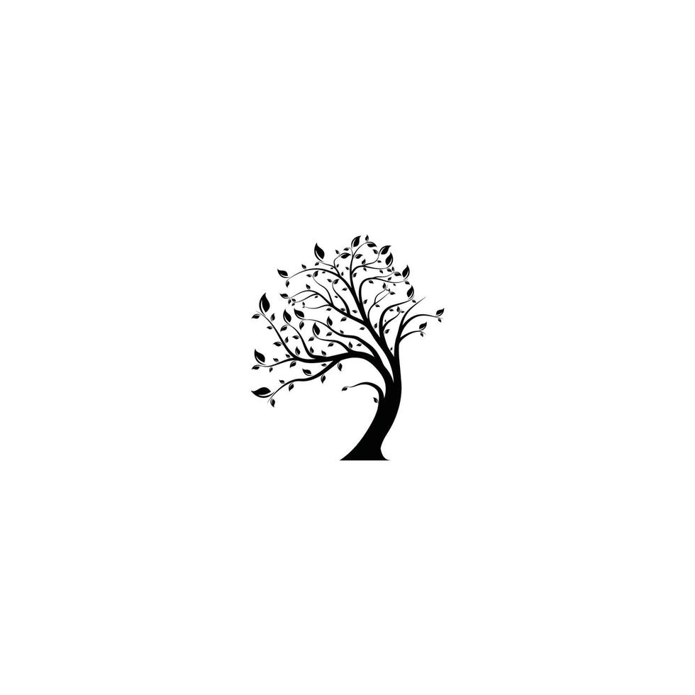 desenho do logotipo da árvore vetor