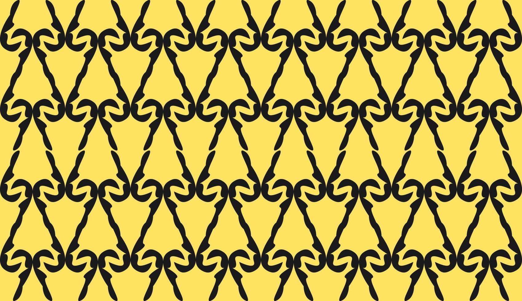 padrão sem emenda. motivo étnico preto amarelo. design de padrão minimalista vetor