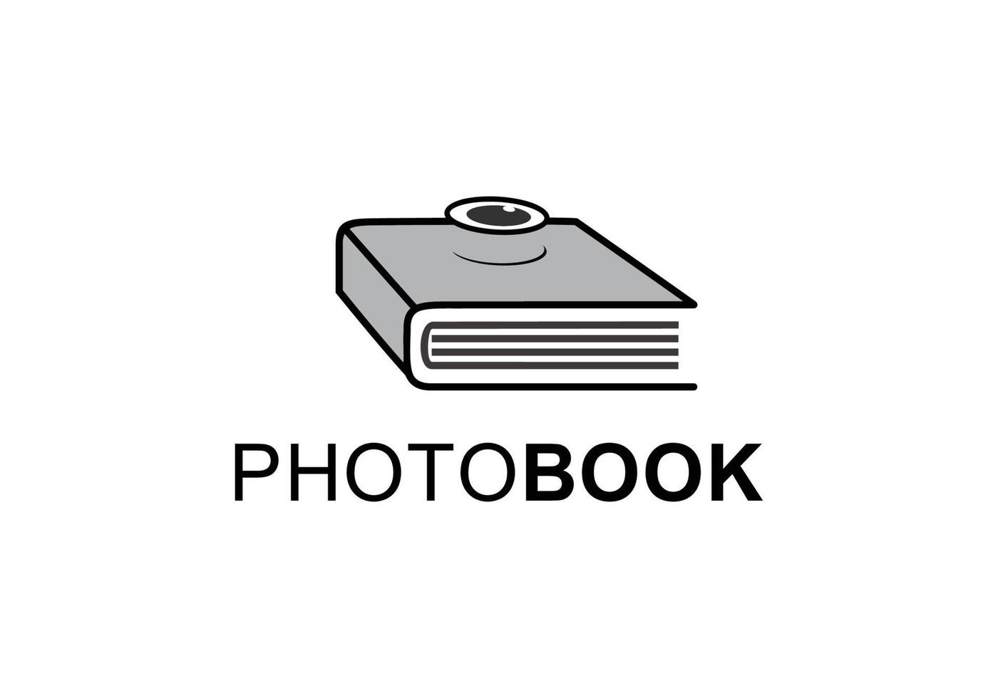 câmera de design de ícone de logotipo e modelo de símbolo de livro vetor