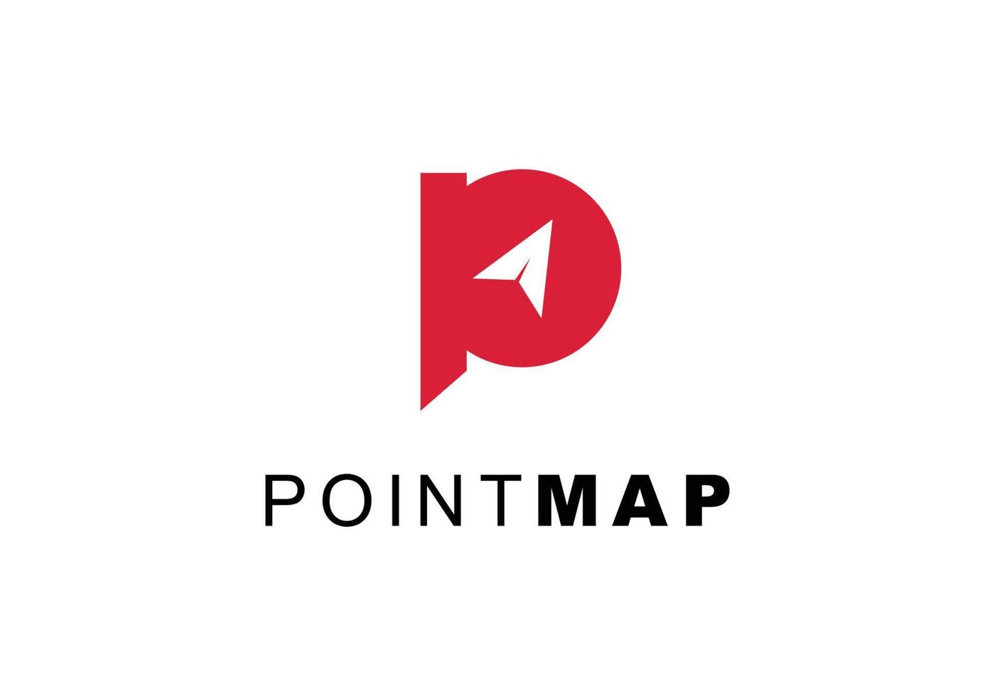 inspiração do logotipo do alvo do ponto do mapa vetor