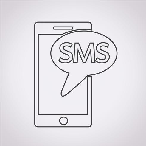 sms ícone símbolo sinal vetor