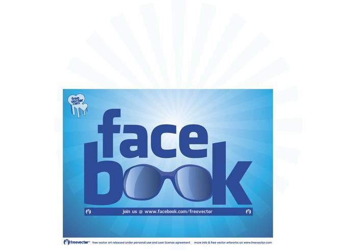 Cool facebook logo vetor