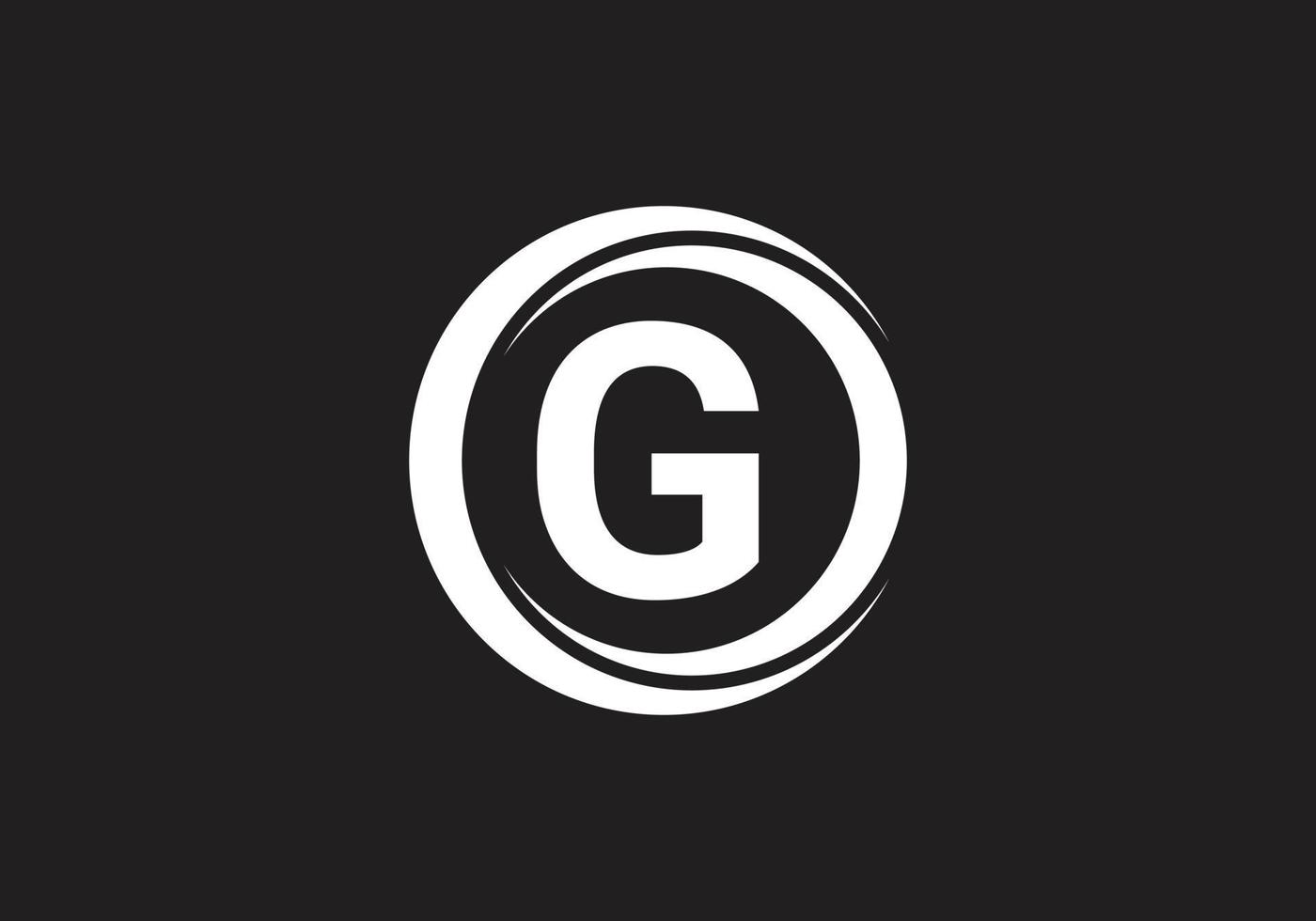 este é um design de ícone do logotipo da letra g vetor
