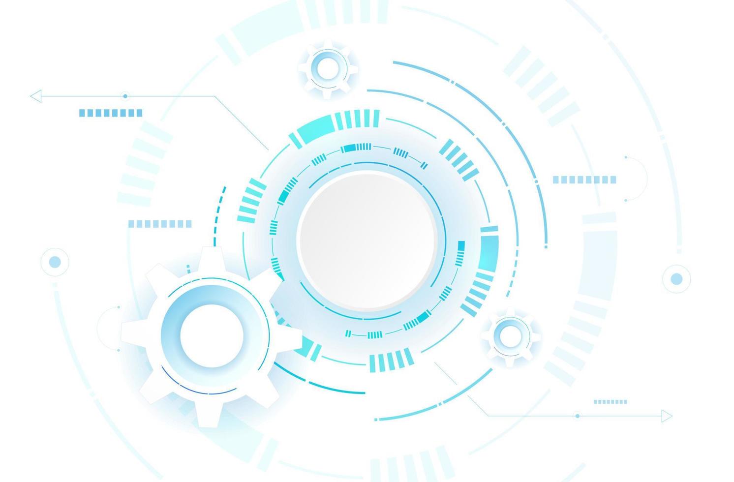 fundo de sistema de tecnologia de circuito abstrato para apresentação de negócios. projeto abstrato do fundo da engrenagem. minimalismo futurista digital. ilustração vetorial vetor