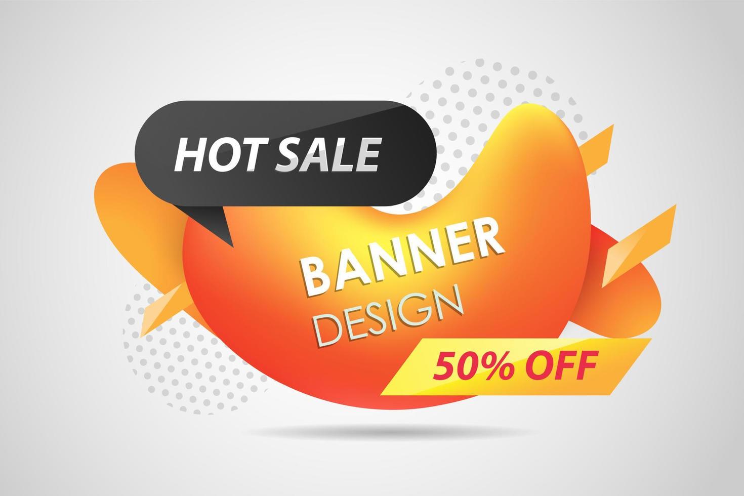 design de modelo de banner de oferta especial de grande venda. modelo de crachá moderno do conceito de banner de oferta especial de desconto para negócios. ilustração vetorial vetor