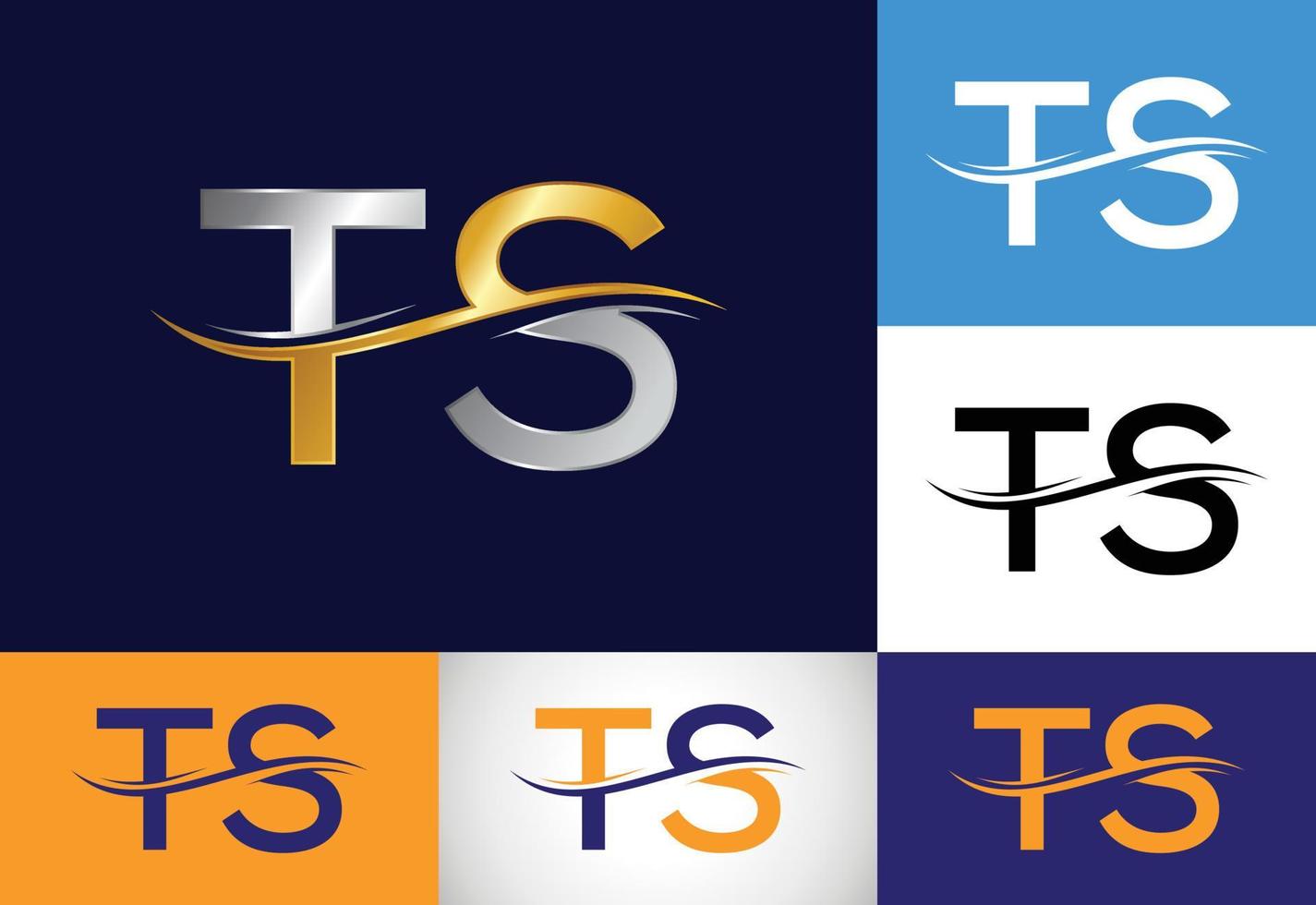 letra inicial ts vetor de design de logotipo. símbolo gráfico do alfabeto para identidade de negócios corporativos