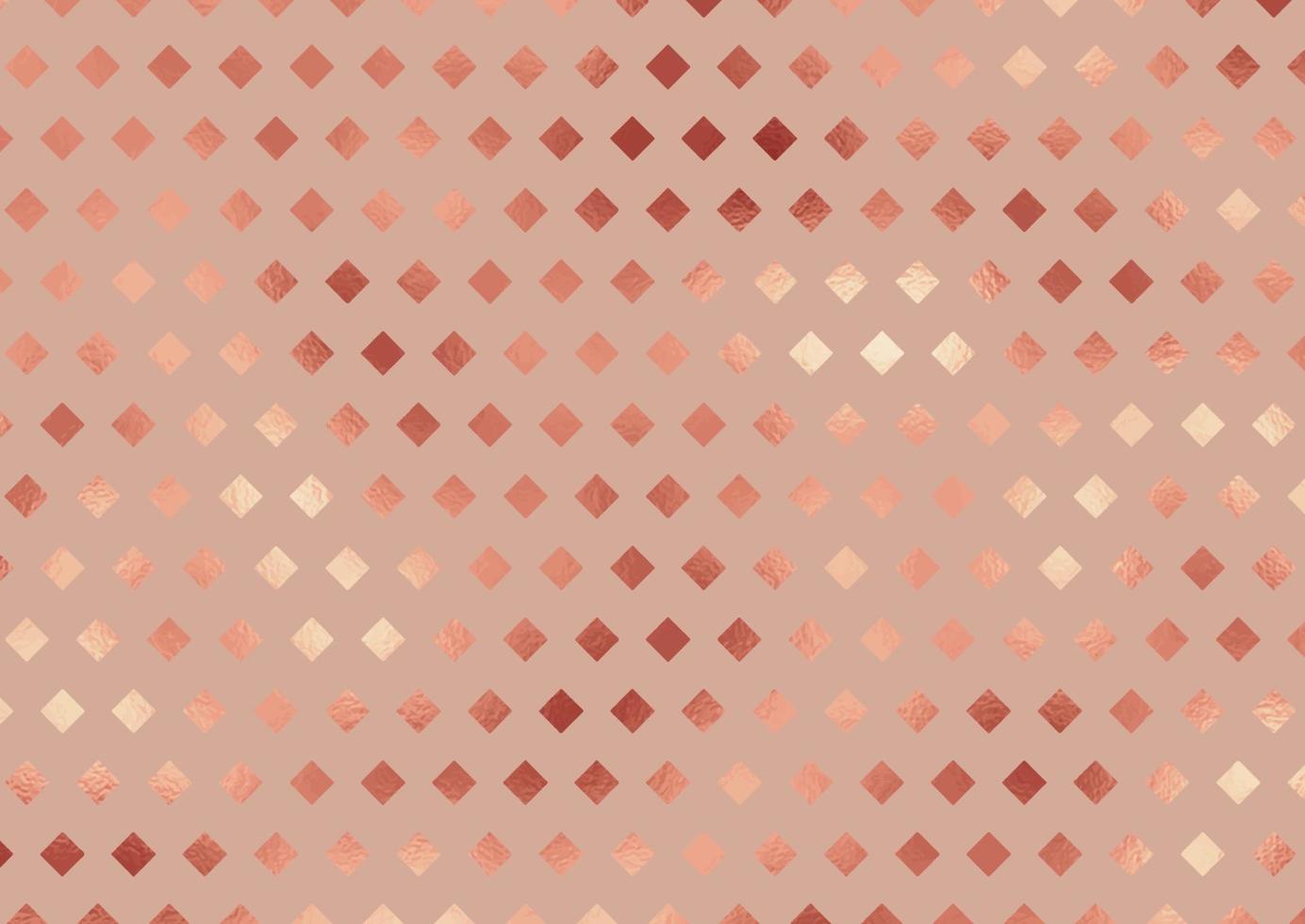 fundo de padrão de diamante com textura de folha de ouro rosa vetor