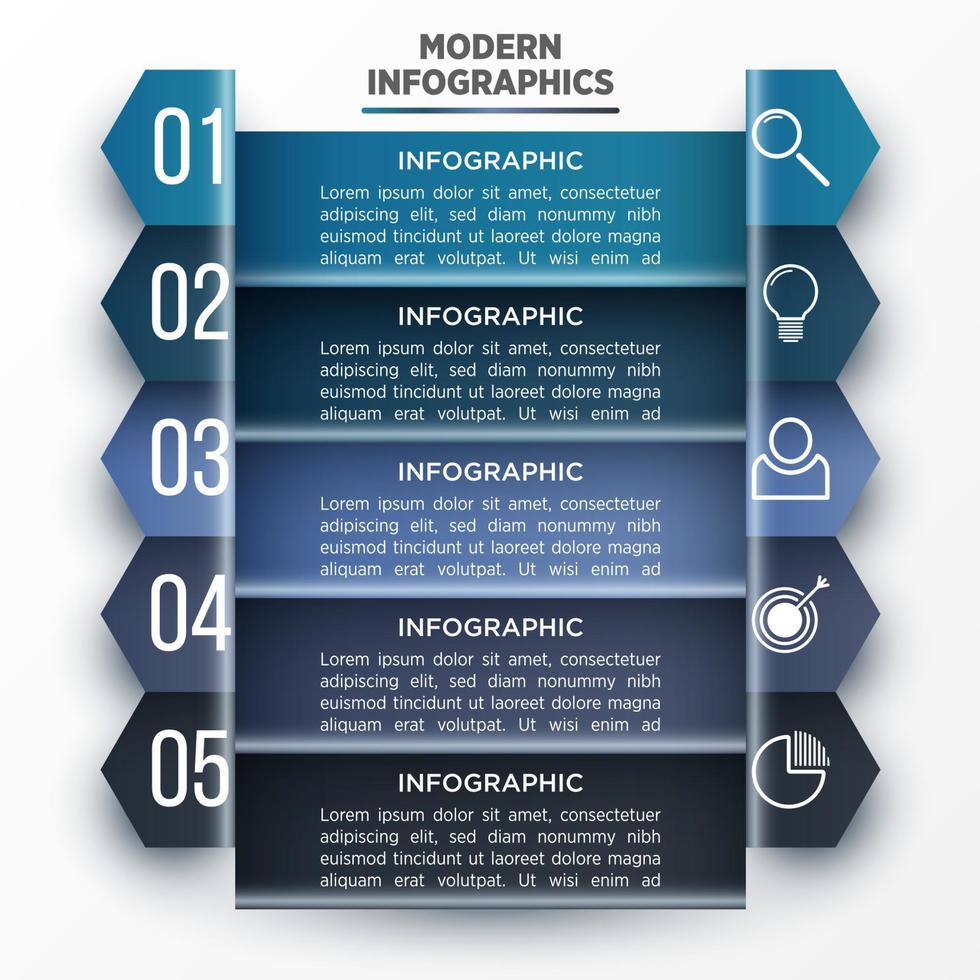 vetor modelo de infográfico 3d para apresentação. visualização de dados de negócios. elementos abstratos. conceito criativo para infográfico.