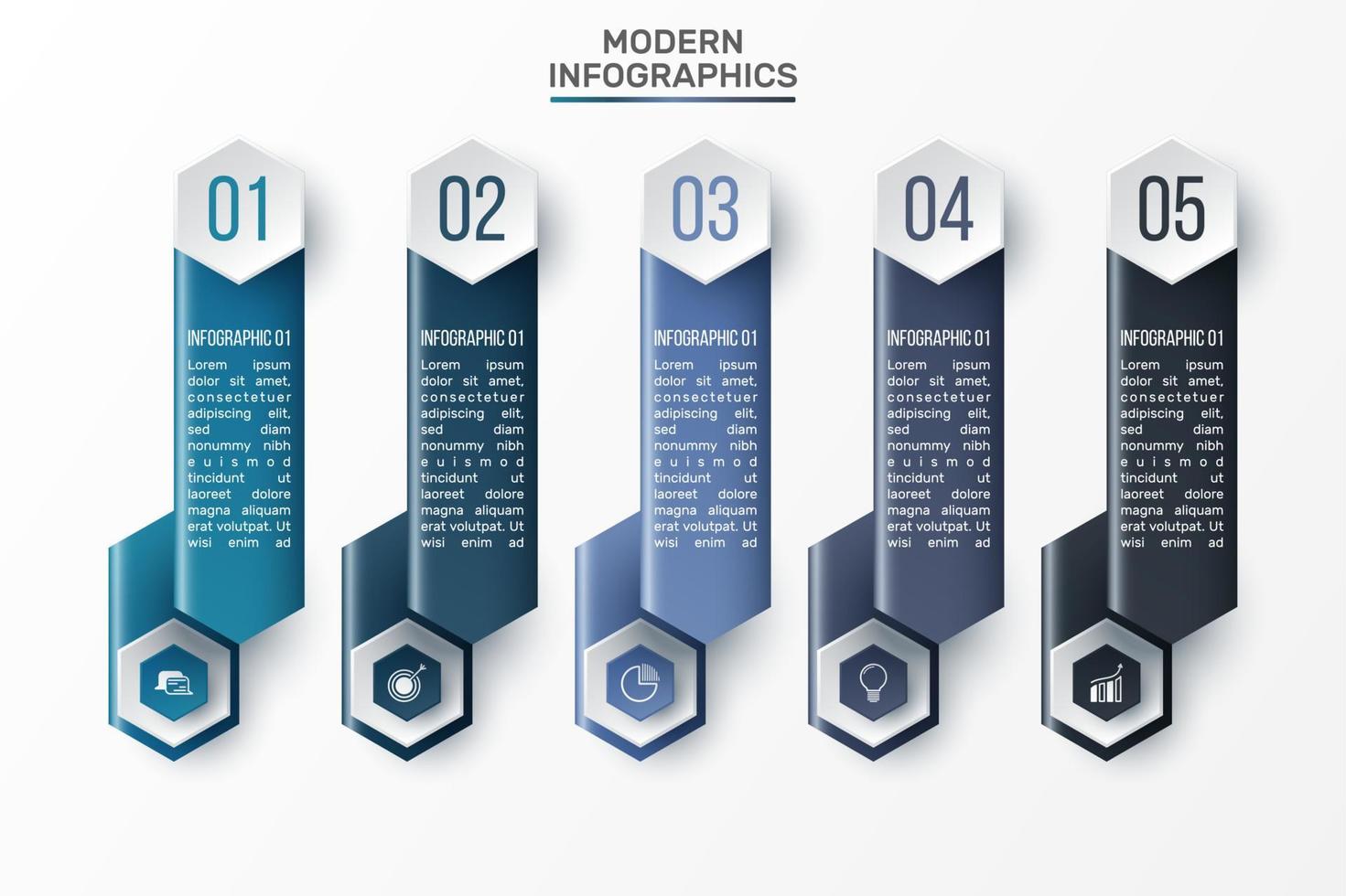 vetor modelo de infográfico 3d para apresentação. visualização de dados de negócios. elementos abstratos. conceito criativo para infográfico.