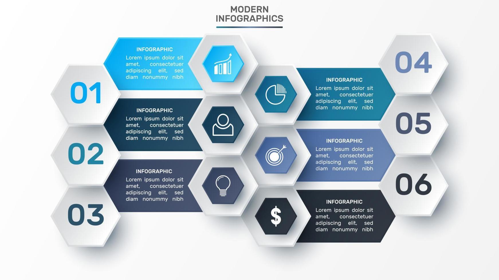 vetor modelo de infográfico 3d para apresentação. visualização de dados de negócios. elementos abstratos. conceito criativo para infográfico.