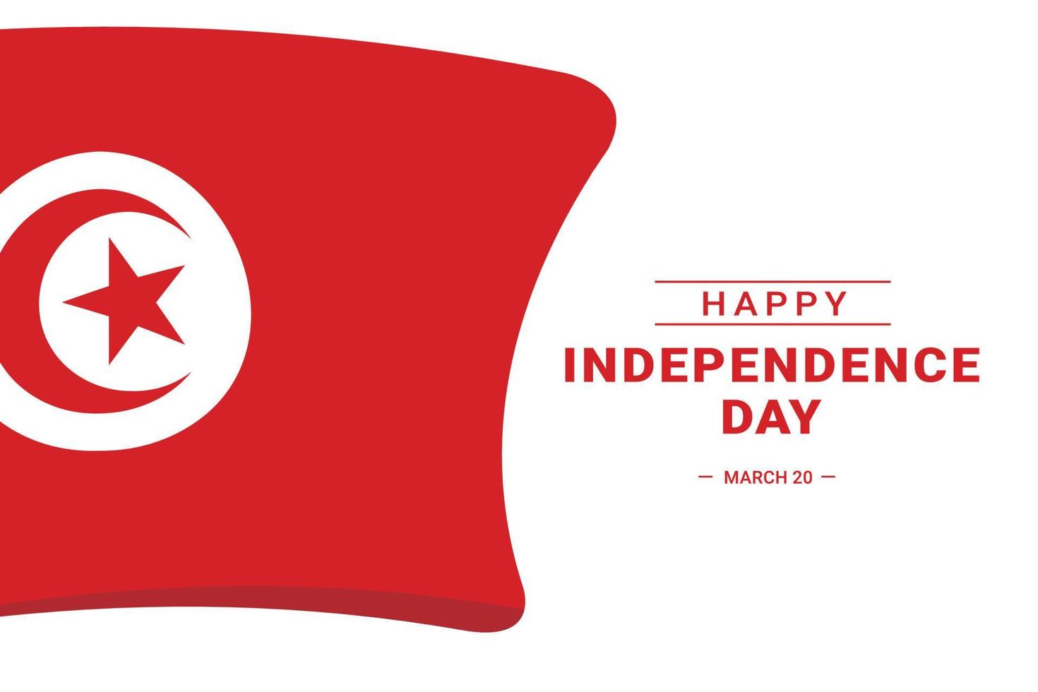 dia da independência da tunísia vetor