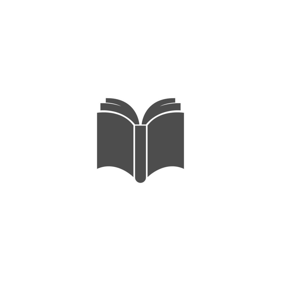 ilustração de modelo de design de logotipo de ícone de livro vetor