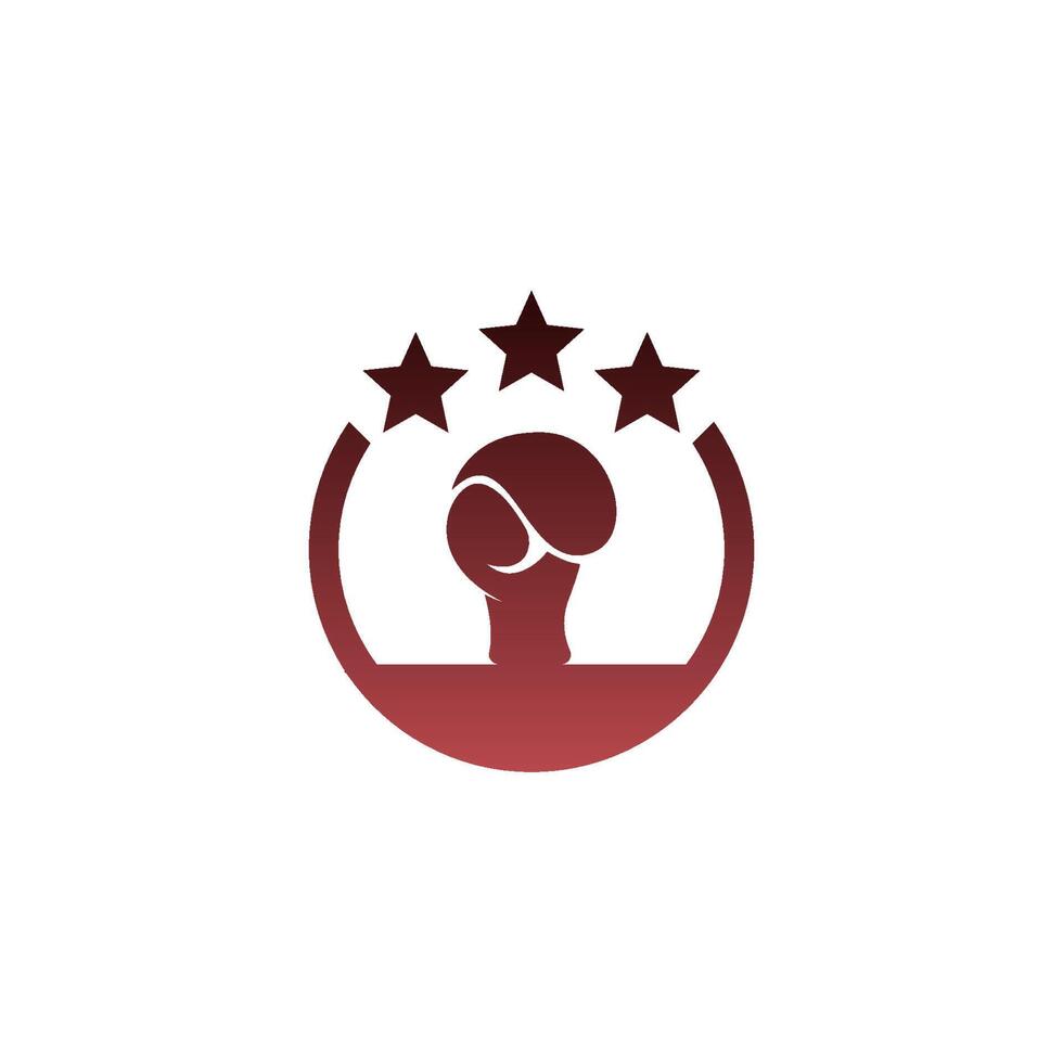 ilustração de modelo de design de ícone de logotipo de boxe vetor