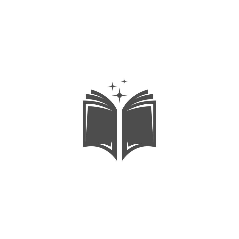 ilustração de modelo de design de logotipo de ícone de livro vetor