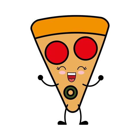 imagem de ícone de pizza vetor