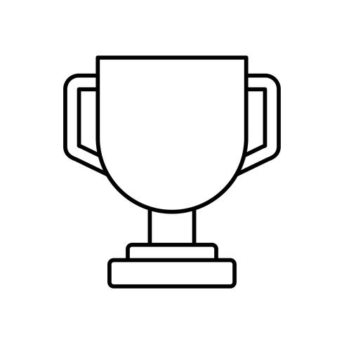 ícone de taça de troféu vetor