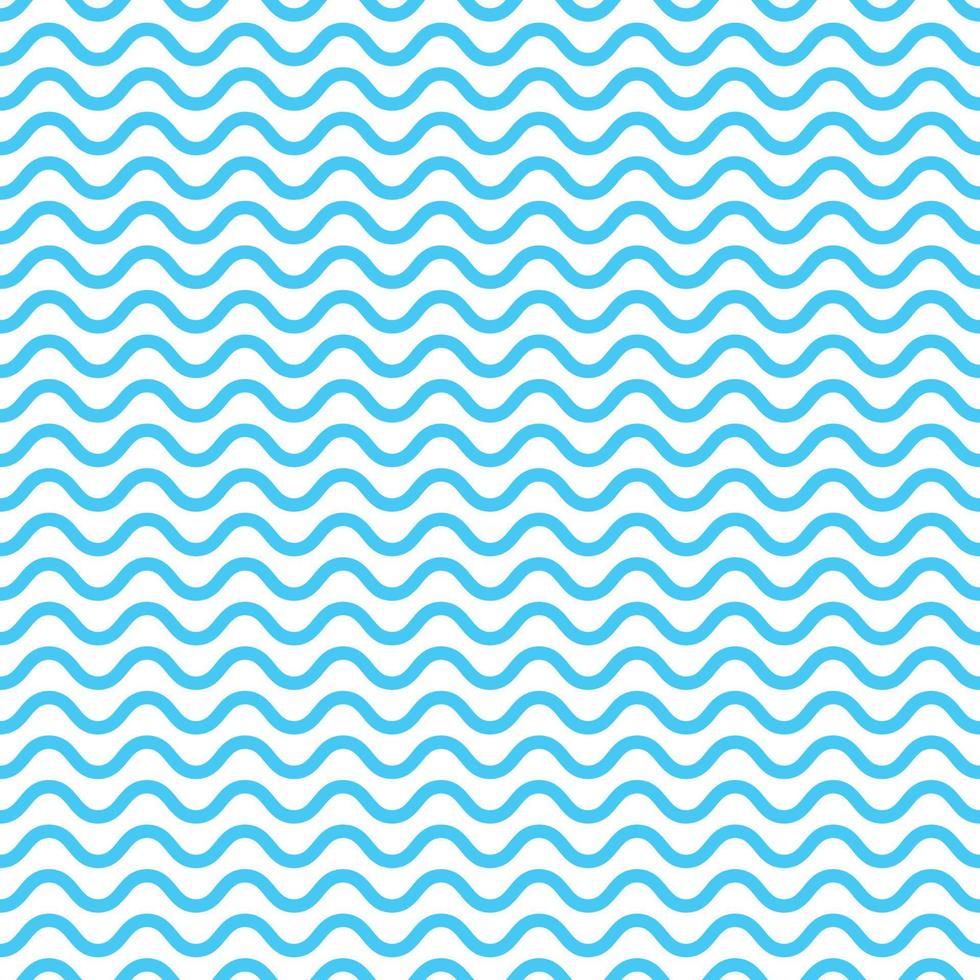 sem costura padrão com waves.blue ondulado wallpaper.abstact background.curve lines.cartoon vector illustration.flat design.graphic design.water, mar e ocean.zigzag ou listra.