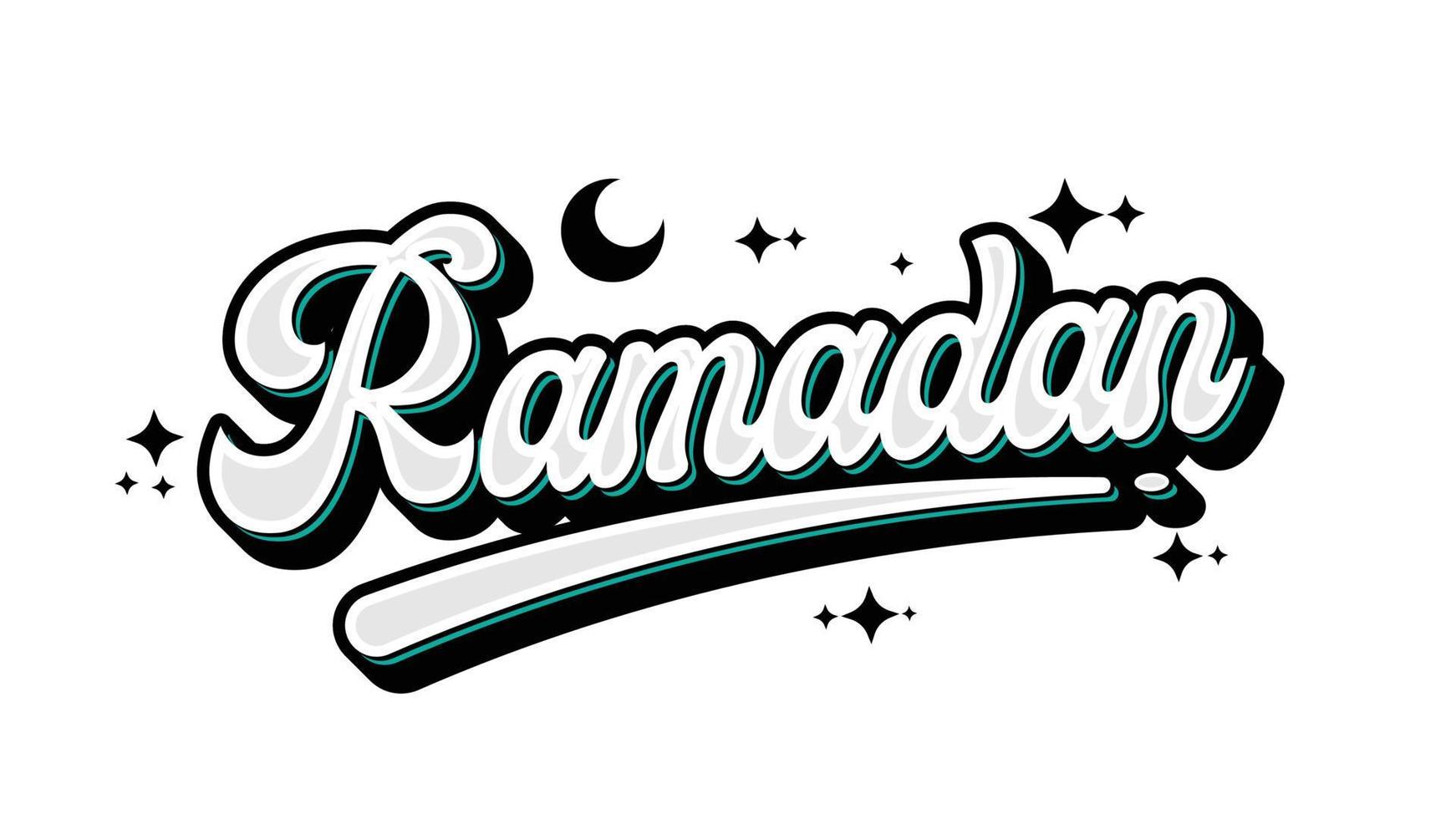 fundo de estilo de graffiti ramadan kareem vetor