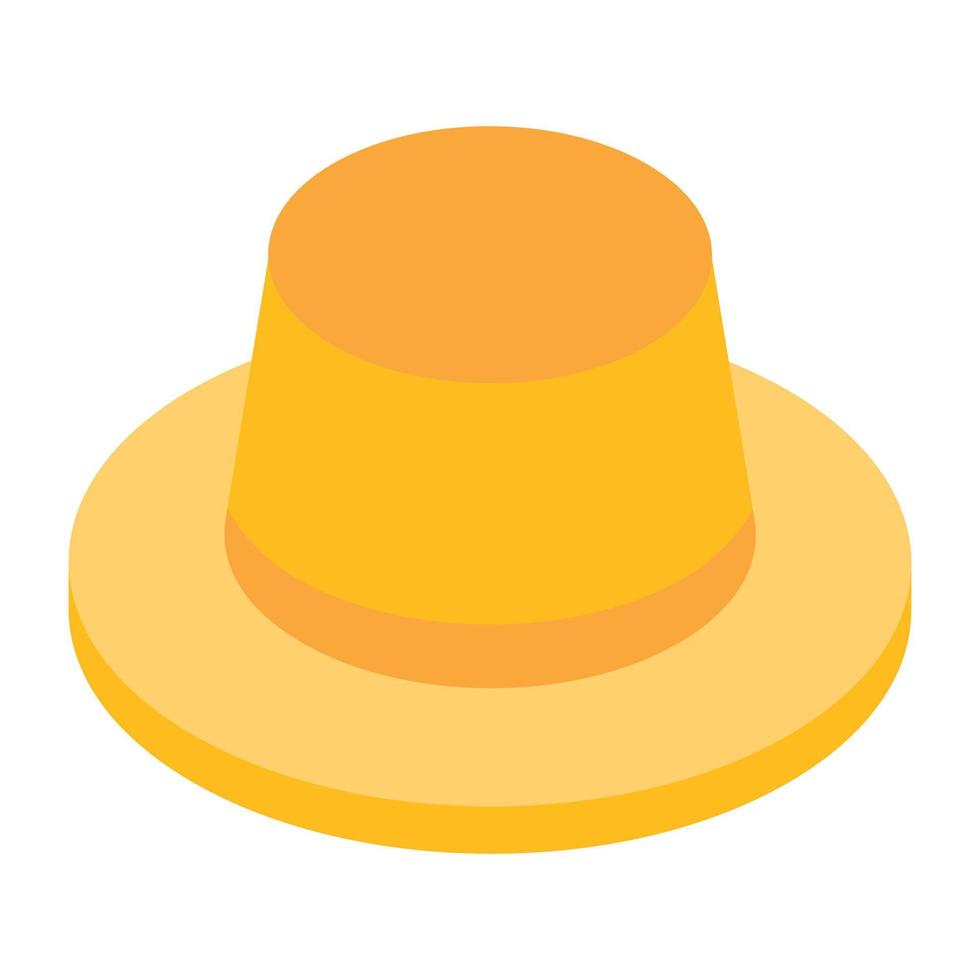um belo ícone de design de chapéu de fazendeiro vetor
