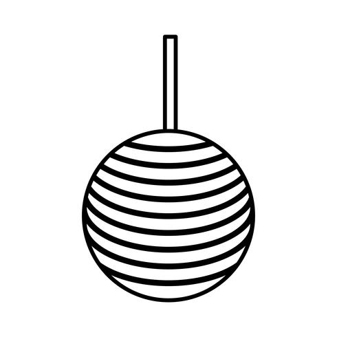 ícone de bolas decorativas vetor