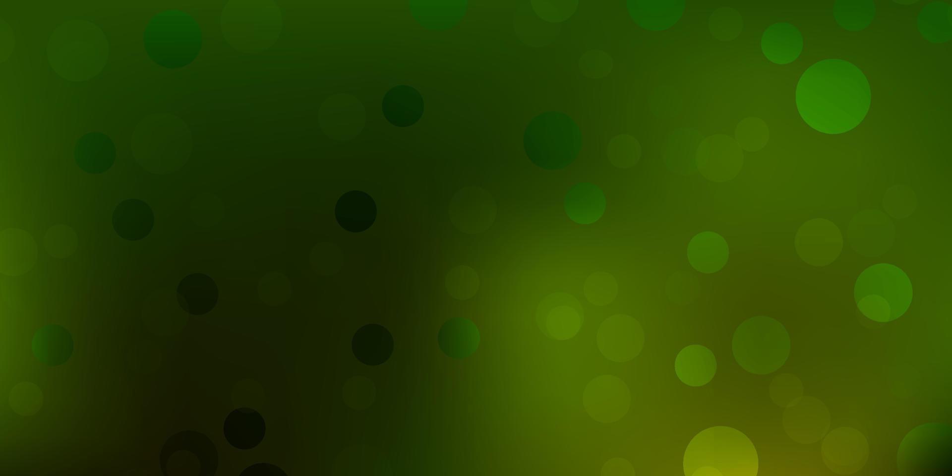 fundo vector verde escuro com bolhas.