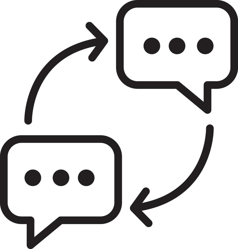 bolha bate-papo comunicação diálogo mensagem resposta ícone vetor