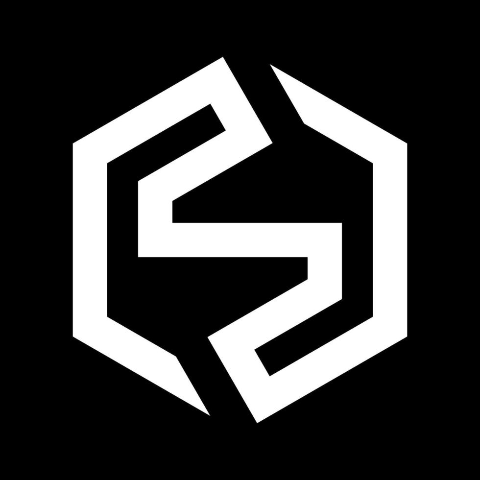 design do logotipo do monograma da letra s vetor