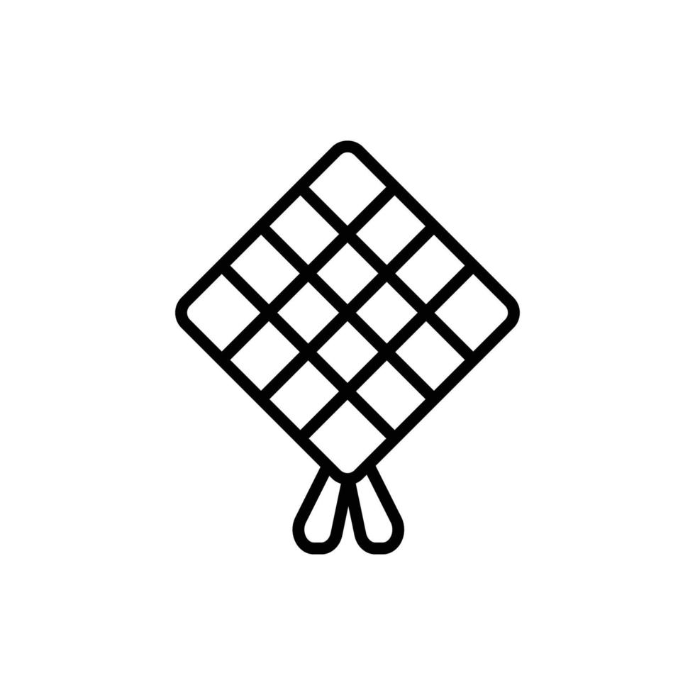 este é o ícone do ketupat vetor