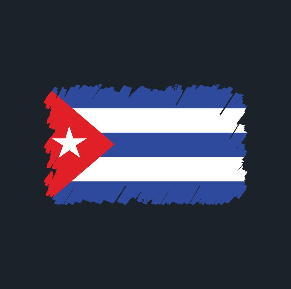 escova de bandeira cuba vetor