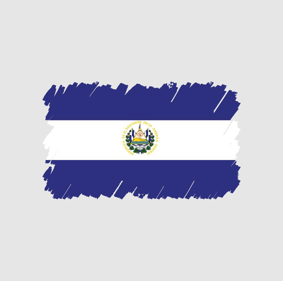 escova de bandeira de el salvador vetor