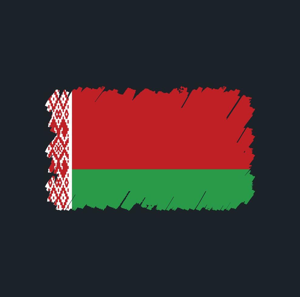 escova de bandeira da bielorrússia vetor