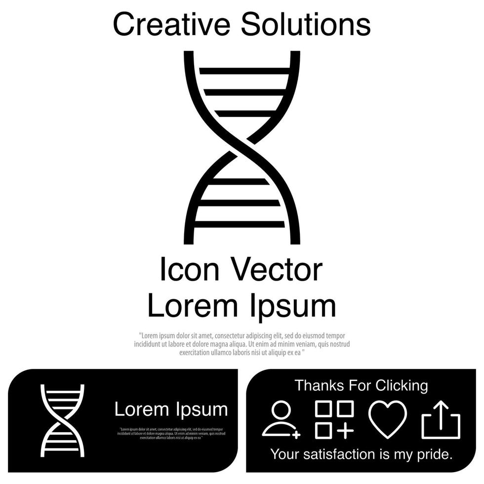 vetor de ícone de dna eps 10