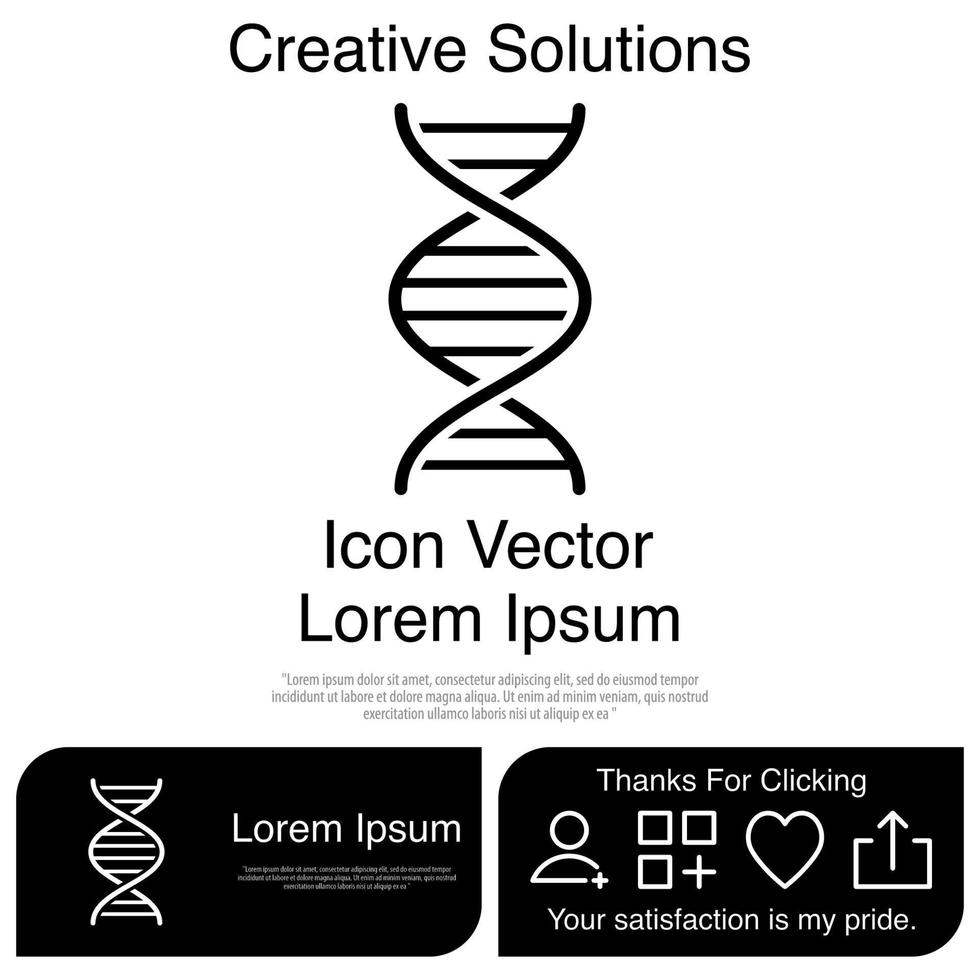 vetor de ícone de dna eps 10