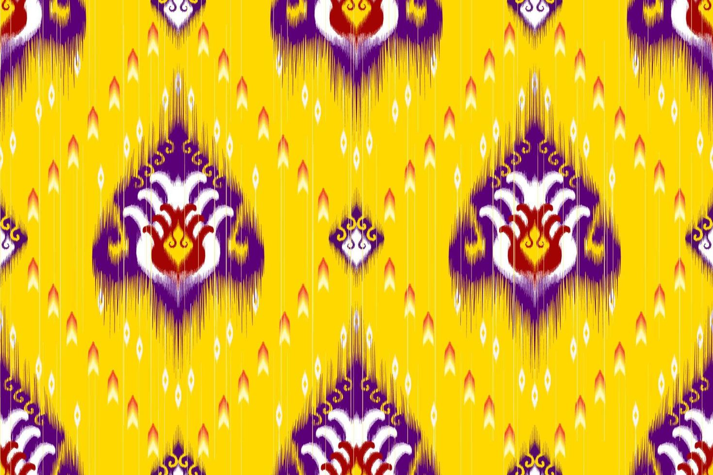 design de padrão sem emenda étnico ikat. tecido asteca tapete mandala ornamento chevron têxtil decoração papel de parede. fundo de ilustrações vetoriais de bordado tradicional nativo de seda tribal vetor