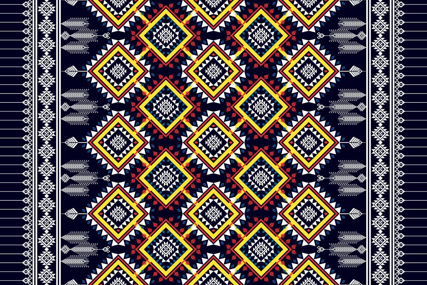 design de padrão geométrico étnico sem costura. tecido asteca tapete mandala ornamento chevron têxtil decoração papel de parede. fundo de vetor de bordado tradicional indiano africano peru tribal