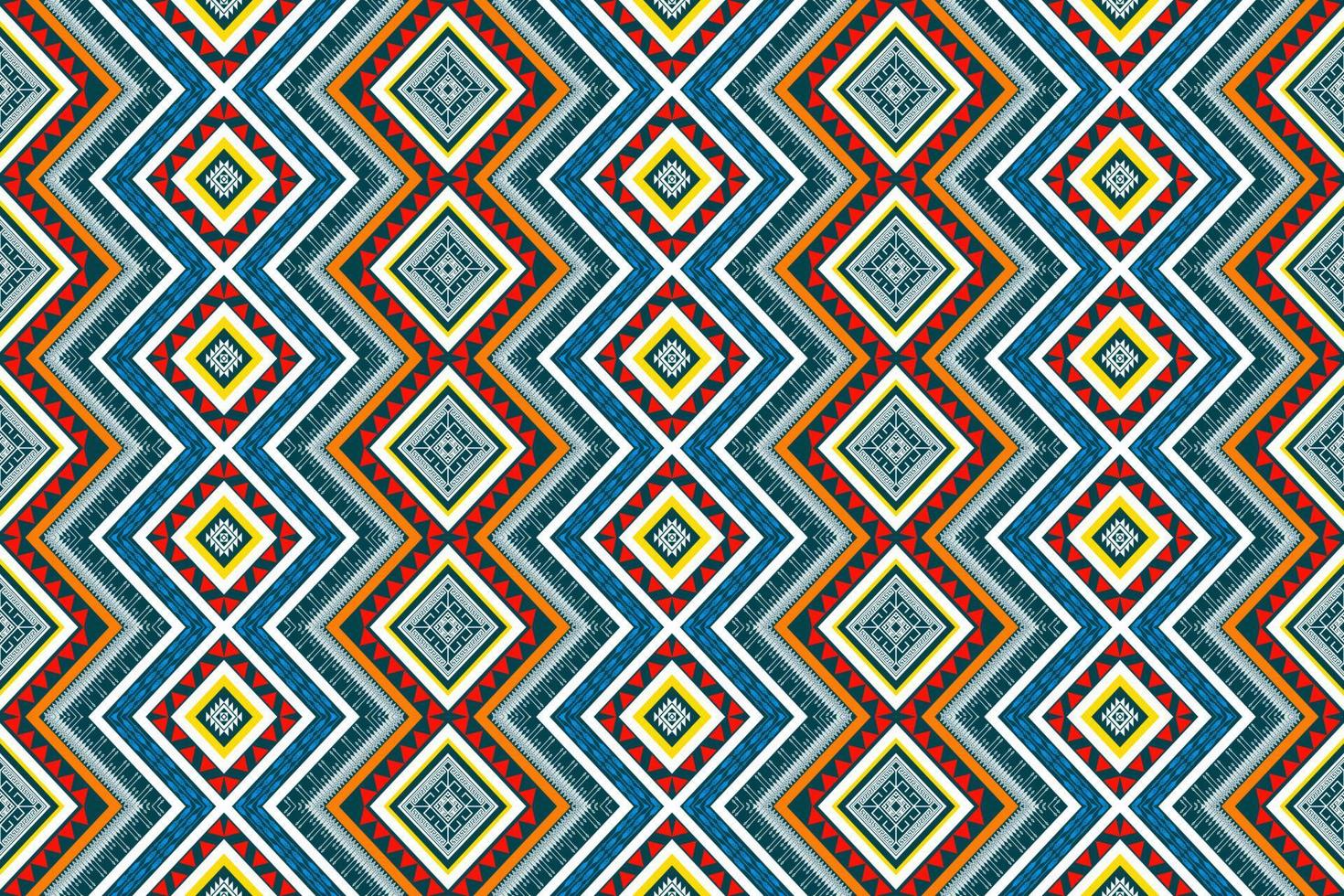 design de padrão geométrico étnico sem costura. tecido asteca tapete mandala ornamento chevron têxtil decoração papel de parede. fundo de ilustração vetorial de bordado tradicional índio africano peru tribal vetor