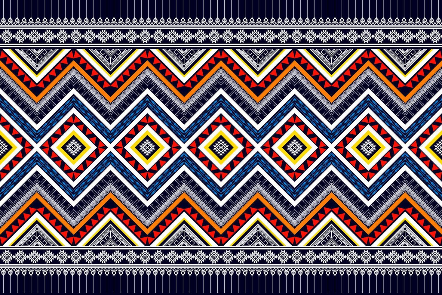 design de padrão geométrico étnico sem costura. tecido asteca tapete mandala ornamento chevron têxtil decoração papel de parede. fundo de ilustração vetorial de bordado tradicional índio africano peru tribal vetor