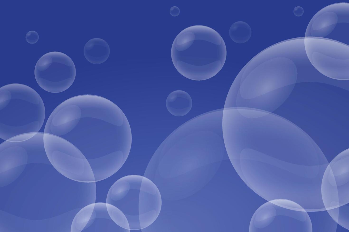bolhas abstratas em um fundo azul vetor